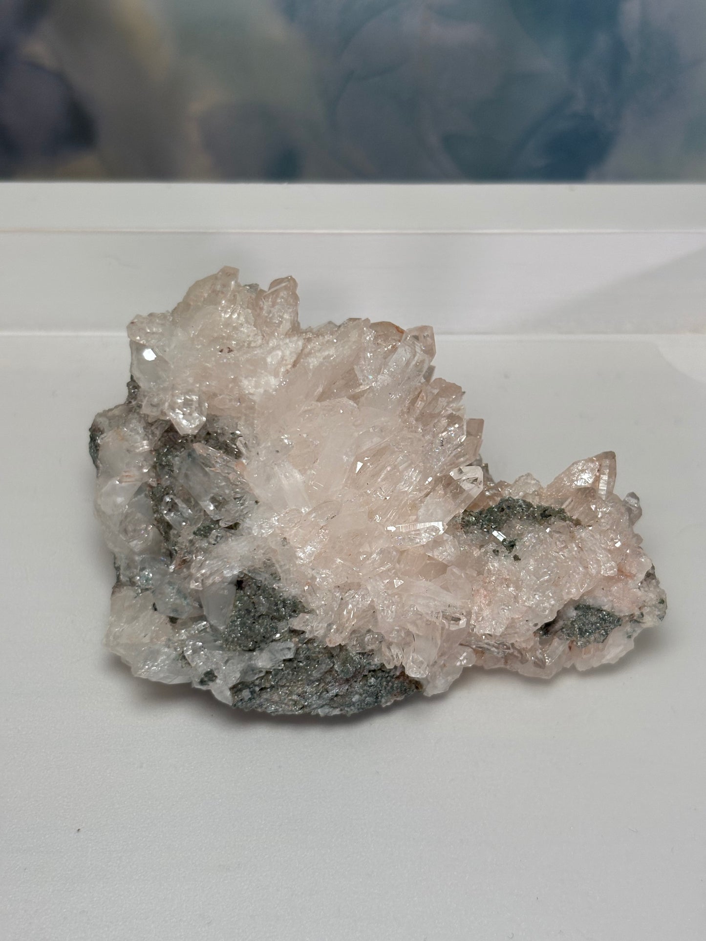 Pink Colombian Quartz + Chlorite 016