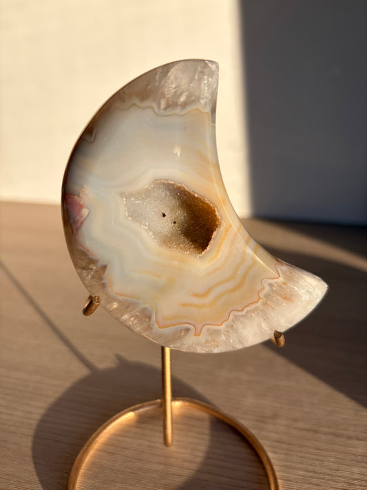 Agate Druzy Moon