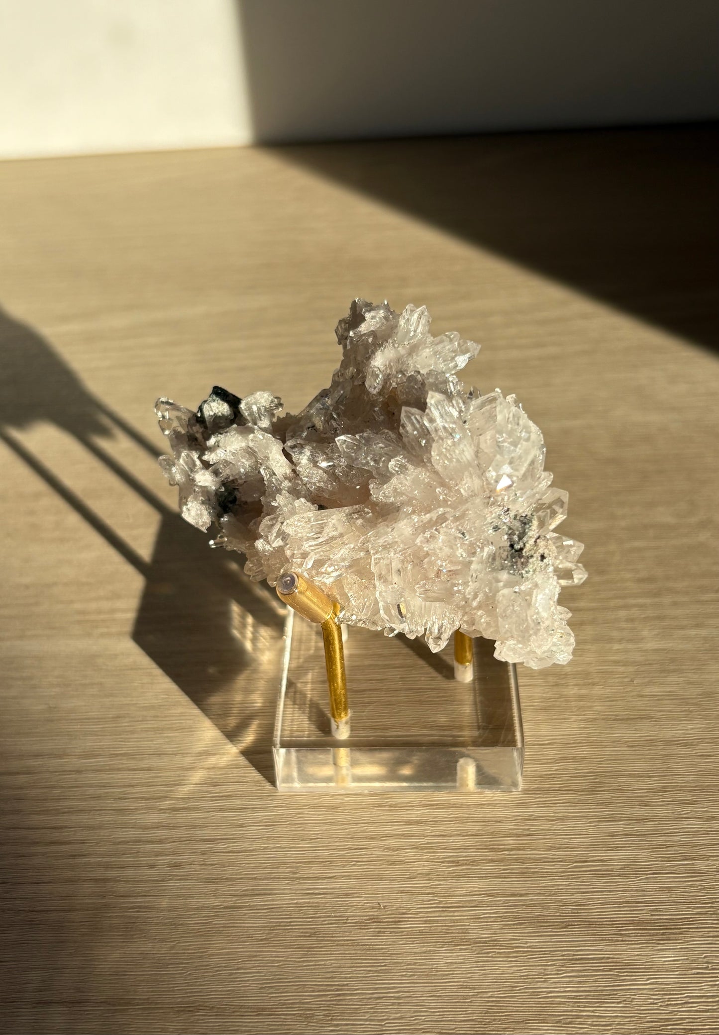 Pink Colombian Quartz + Chlorite 017