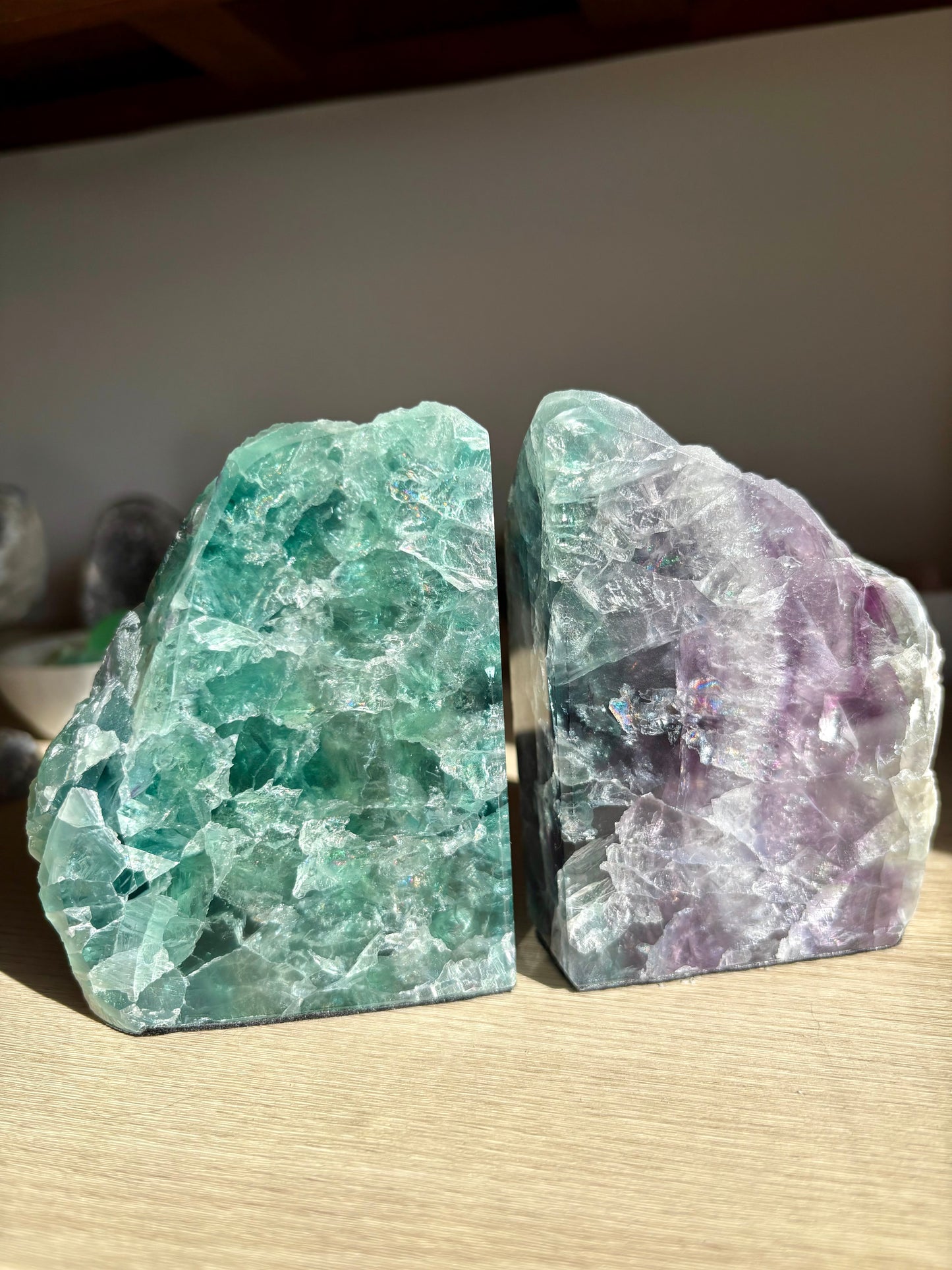Fluorite Bookends