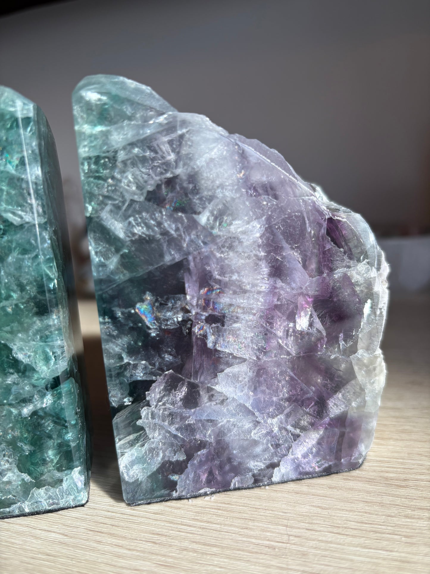 Fluorite Bookends