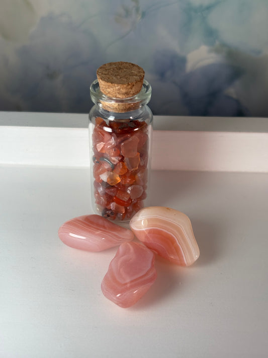 Aries Earth Glitter + Agate Tumbles