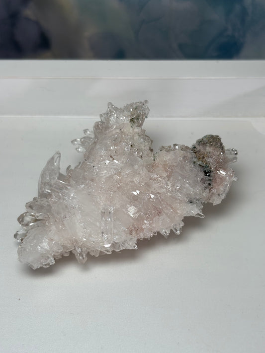 Pink Colombian Quartz + Chlorite 017
